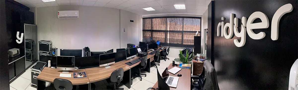 Escritório da agência Ridyer no Swiss Park Office